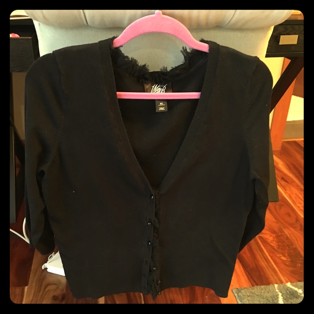 Black cardigan